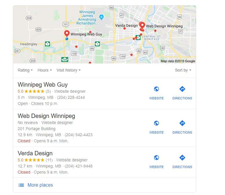 Winnipeg Web Guy Google My Business